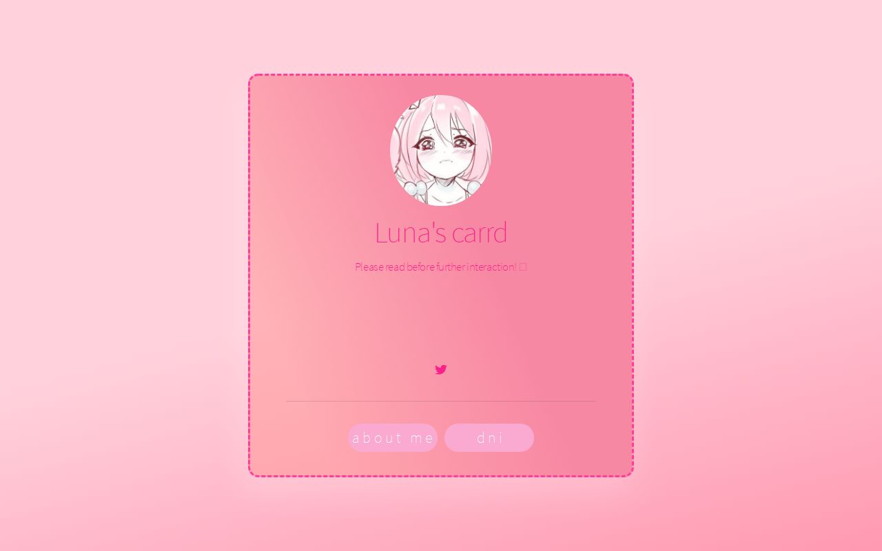 Carrd profile picture for @sweater